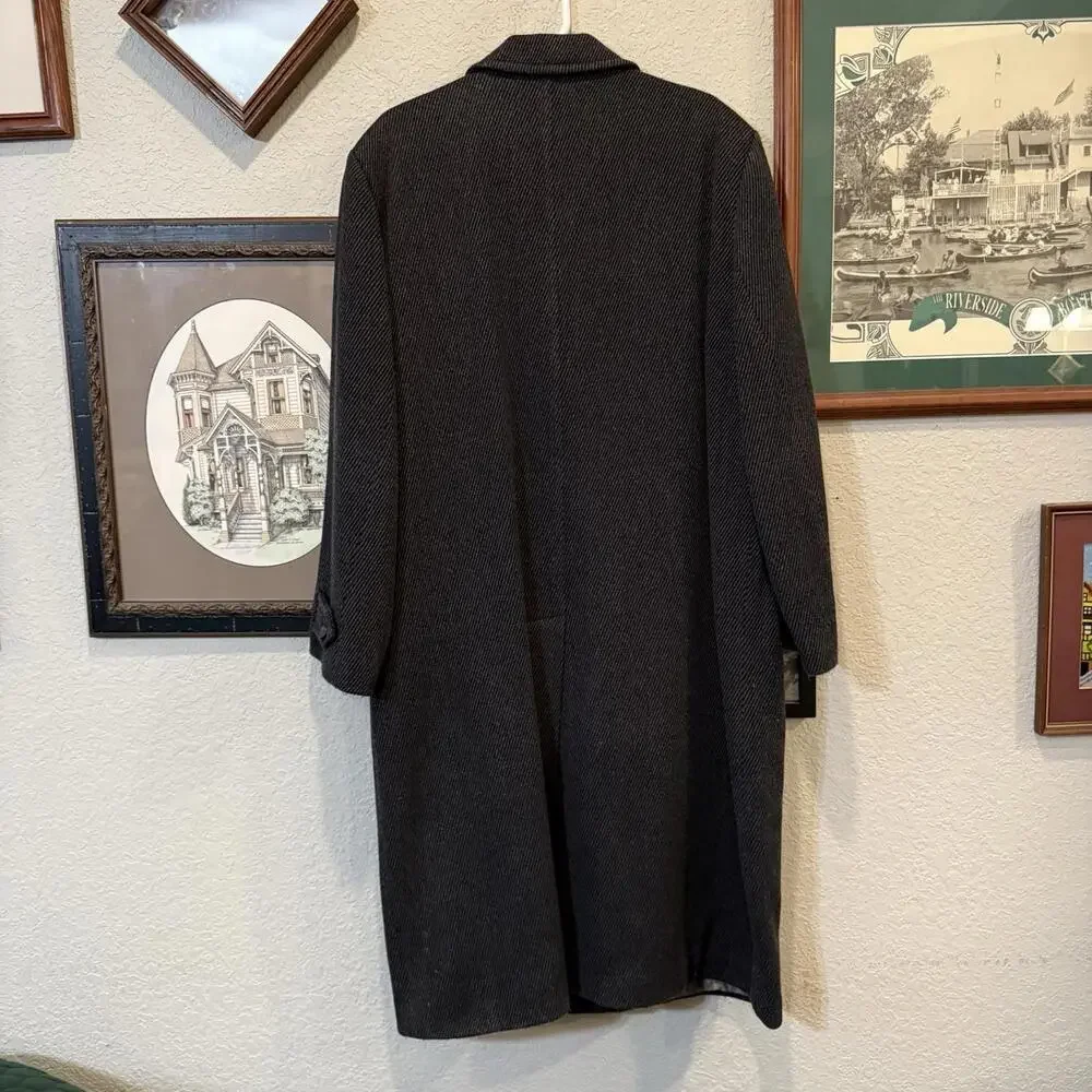 Vintage Territory Ahead Wool Duster Trench Coat Designer Jacket Size Mens‎ Large